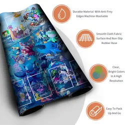 Pokemon Playmat With Zones + Free Bag Trading Card Game Playmat of MTG TCG CCG - Image 3