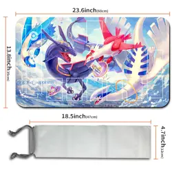 Pokemon Playmat With Zones + Free Bag Trading Card Game Playmat of MTG TCG CCG - Image 2