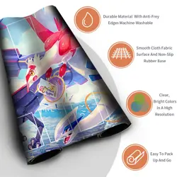 Pokemon Playmat With Zones + Free Bag Trading Card Game Playmat of MTG TCG CCG - Image 3