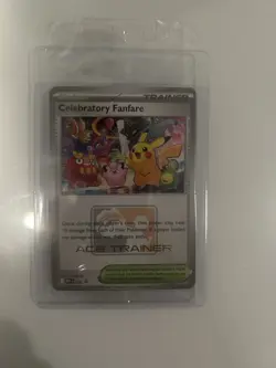 Pokemon TCG Celebratory Fanfare 2025 Ace Trainer Reward Black Star Promo Sealed - Image 1