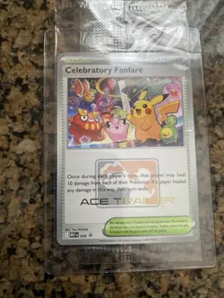 SEALED Pokemon Celebratory Fanfare Ace Trainer Promo 2025 English - Image 1