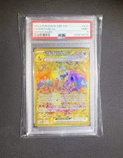 Pokemon TCG Charizard EX SV03 Obsidian Flames Holo Hyper Rare Card 228/197 PSA 9 - Image 1