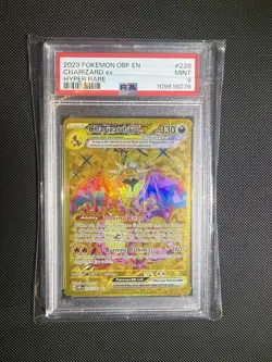 Pokemon TCG Charizard EX SV03 Obsidian Flames Holo Hyper Rare Card 228/197 PSA 9 - Image 4