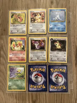 16 Vintage Pokemon Card Lot WotC 1999–2000 Base Set / Team Rocket / Gym Heroes - Image 2