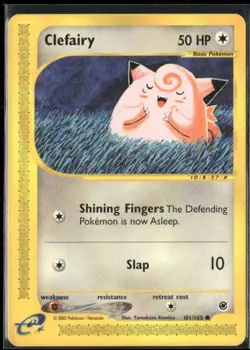 Clefairy 101/165 Expedition Base Set Pokemon English Card (MP) - Image 1