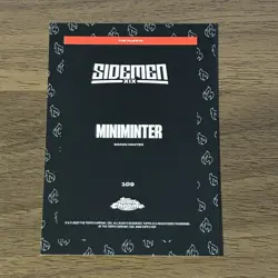 Topps Sidemen Chrome Trading Card - Roast The Sidemen - #109 Miniminter - Image 2