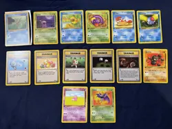 Pokemon Tcg 1st Edition Fossil Card Lot And Trainers - Image 1
