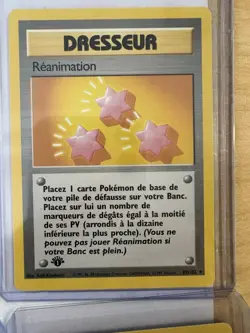Pokemon French First Edition Vintage Trainer Card Lot (9) Dresseur - Image 5