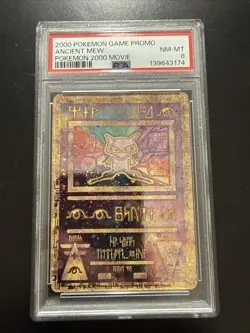 Pokemon the Movie 2000 Ancient Mew Holo Promo Card PSA 8 - Image 1