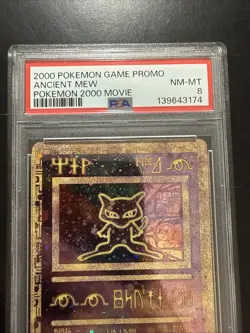 Pokemon the Movie 2000 Ancient Mew Holo Promo Card PSA 8 - Image 2