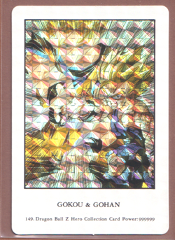 Gokou & Gohan 149 Holo Foil Dragon Ball Z Hero Collection Card Power 999999-0995 - Image 1