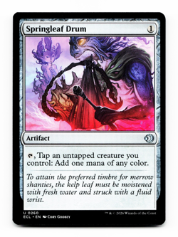 Springleaf Drum X4 [Lorwyn Eclipsed] Magic - MTG ECL 0260 PLAYSET NM - Image 2