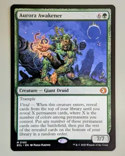 Aurora Awakener - Lorwyn Eclipsed #165 Mythic Rare - Mint, Pack Fresh - MtG - Image 1