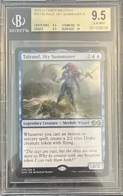BGS 9.5 Gem Mint TALRAND, SKY SUMMONER from UMA - MTG Magic the Gathering - Image 1