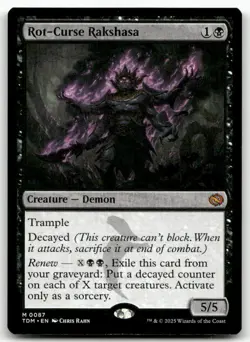 Rot-Curse Rakshasa #87 MTG Tarkir TDM NM X1 - Image 1