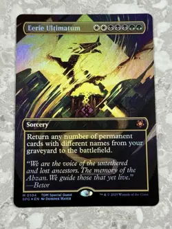 Eerie Ultimatum (Borderless) #104 FOIL MTG Special Guests SPG NM X1 - Image 1