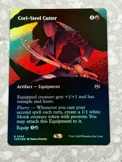 Cori-Steel Cutter (Borderless) #343 FOIL MTG Tarkir TDM NM X1 - Image 1