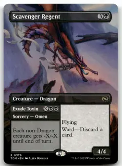 Scavenger Regent (Borderless) #379 MTG Tarkir TDM NM X1 - Image 1