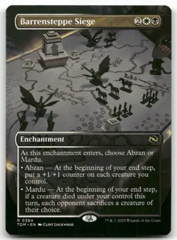 Barrensteppe Siege (Borderless) #384 MTG Tarkir TDM NM X1 - Image 1