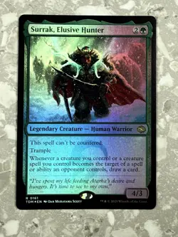 Surrak, Elusive Hunter #161 FOIL MTG Tarkir TDM NM X1 - Image 1
