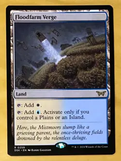 MTG Duskmourn: House of Horror Floodfarm Verge RARE Non Foil 259 Unplayed NM-MT - Image 2