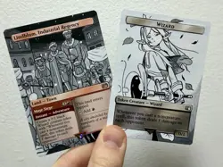 Lindblum, Industrial Regency + Token - Frieren Manga - MTG Painted Alter - Image 1