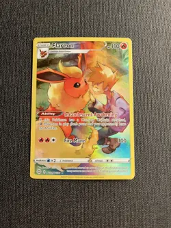 Pokemon TCG Flareon Ultra Rare TG01/TG30 Brilliant Stars Trainer Gallery - Image 1