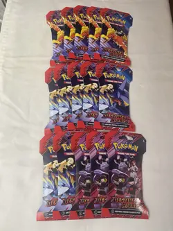 Pokemon TCG Destined Rivals Sleeved Booster Packs (Lot of 15) - Image 1
