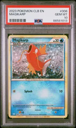 2023 POKEMON CLB-CLASSIC BLASTOISE & SUICUNE EX DECK #006 MAGIKARP PSA 10 - Image 1