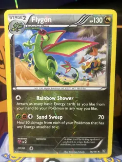 2014 Pokemon XY Furious Fists Reverse Holo Flygon #76/111 - Image 1