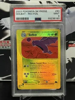 Golbat - 2003 Pokemon - 60/144 - Skyridge - Reverse Holo - PSA 9 - Image 1