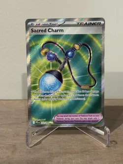 Sacred Charm 122/094 NM - Full Art Holo - 2025 TCG Pokemon Phantasmal Flames - Image 1