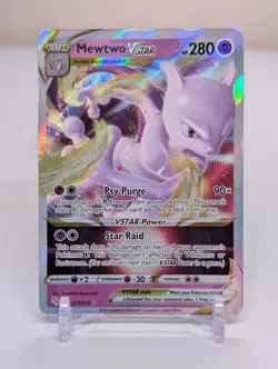 Mewtwo VSTAR 31/78 White Star Rare Rainbow Holo Pokemon Go 2022 NM - Image 1