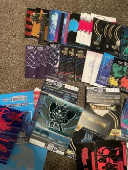 MASSIVE Pokemon Supplies Lot- ETB Guides, Posters, Dice, And Condition Markers - Image 2