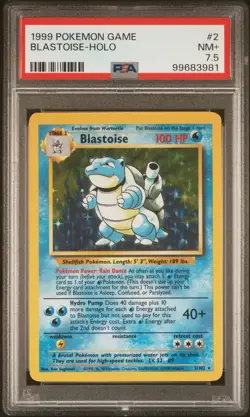 1999 Pokemon TCG Blastoise HOLO Graded PSA 7.5 - Image 1