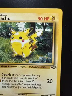 Pokemon TCG Pikachu 60/64 Jungle 1st Edition Red Cheeks 1999 Vintage Pokemon TCG - Image 3