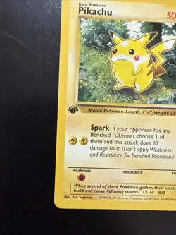 Pokemon TCG Pikachu 60/64 Jungle 1st Edition Red Cheeks 1999 Vintage Pokemon TCG - Image 5