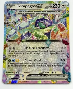 Terapagos Ex - 128/142 - Double Rare - Stellar Crown SCR - NM/M - Pokemon Card - Image 1
