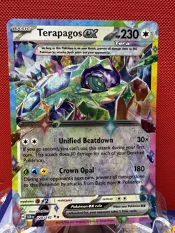 Terapagos ex 128/142 - Stellar Crown - Pokemon TCG - Double Rare NM #970 - Image 1