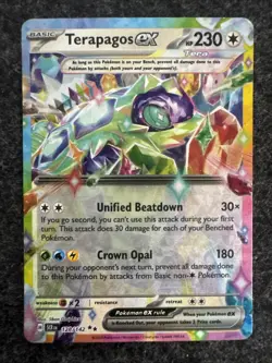 Terapagos ex - 128/142 - Double Rare - Stellar Crown - Pokemon Card - NM/M - Image 1