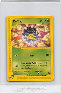 KOFFING 114/165 - NON-HOLO - Expedition - eREADER - WOTC POKEMON CARD - NM - Image 1