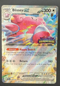 Pokemon - Blissey ex 134/167 STAMPED Twilight Masquerade Double Rare NM - Image 1