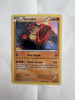 Pokemon TCG Groudon XY52 XY Holo Black Star Promo - Image 1