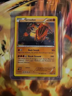 Pokemon TCG Groudon XY Black Star Promos XY52 Holo Promo LP/NM Pokemon Nintendo - Image 1
