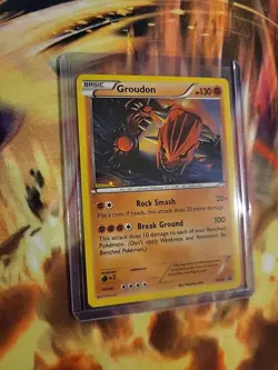 Pokemon TCG Groudon XY Black Star Promos XY52 Holo Promo LP/NM Pokemon Nintendo - Image 2