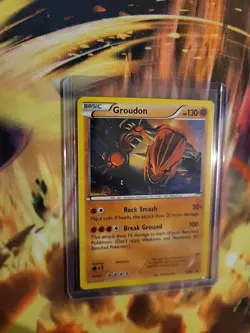 Pokemon TCG Groudon XY Black Star Promos XY52 Holo Promo LP/NM Pokemon Nintendo - Image 3