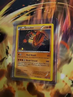 Pokemon TCG Groudon XY Black Star Promos XY52 Holo Promo LP/NM Pokemon Nintendo - Image 4