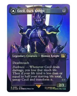 MTG | Cecil, Dark Knight / Cecil, Redeemed Paladin | Final Fantasy | Foil | NM - Image 1