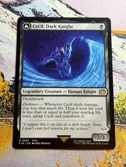 MTG Cecil, Dark Knight / Cecil, Redeemed Paladin - 91 / English / Near Mint - Image 2