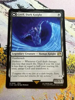 MTG Cecil, Dark Knight / Cecil, Redeemed Paladin - 91 / English / Near Mint - Image 3
